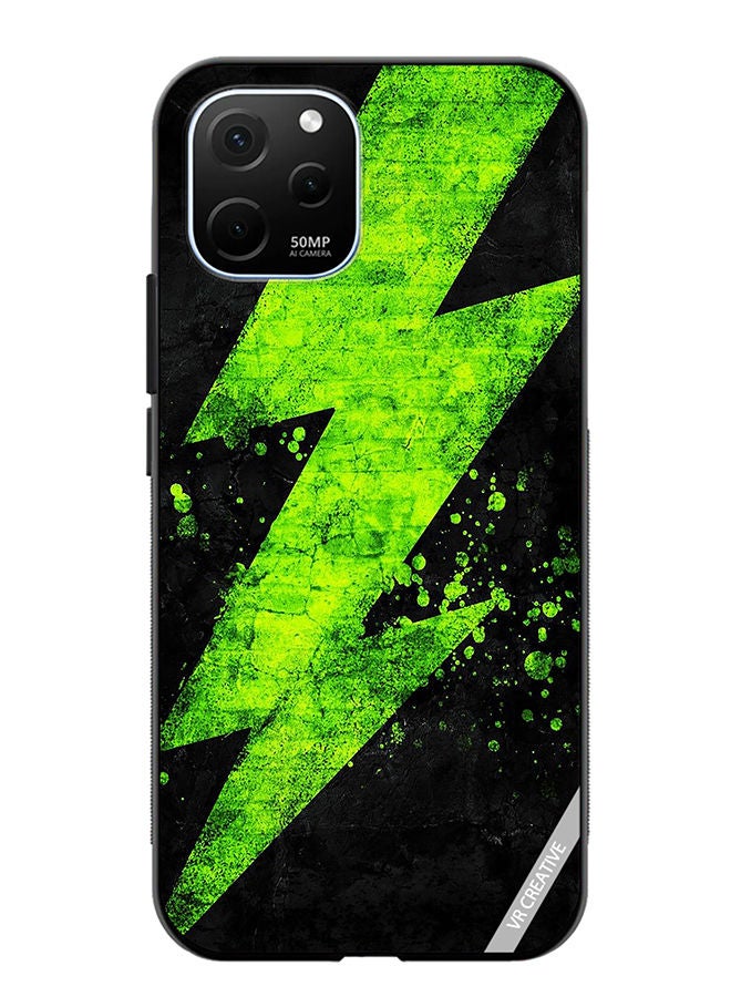 VR CREATIVE Protective Case Cover For Huawei Enjoy 50z Green Electricity Design Multicolour - Image 1