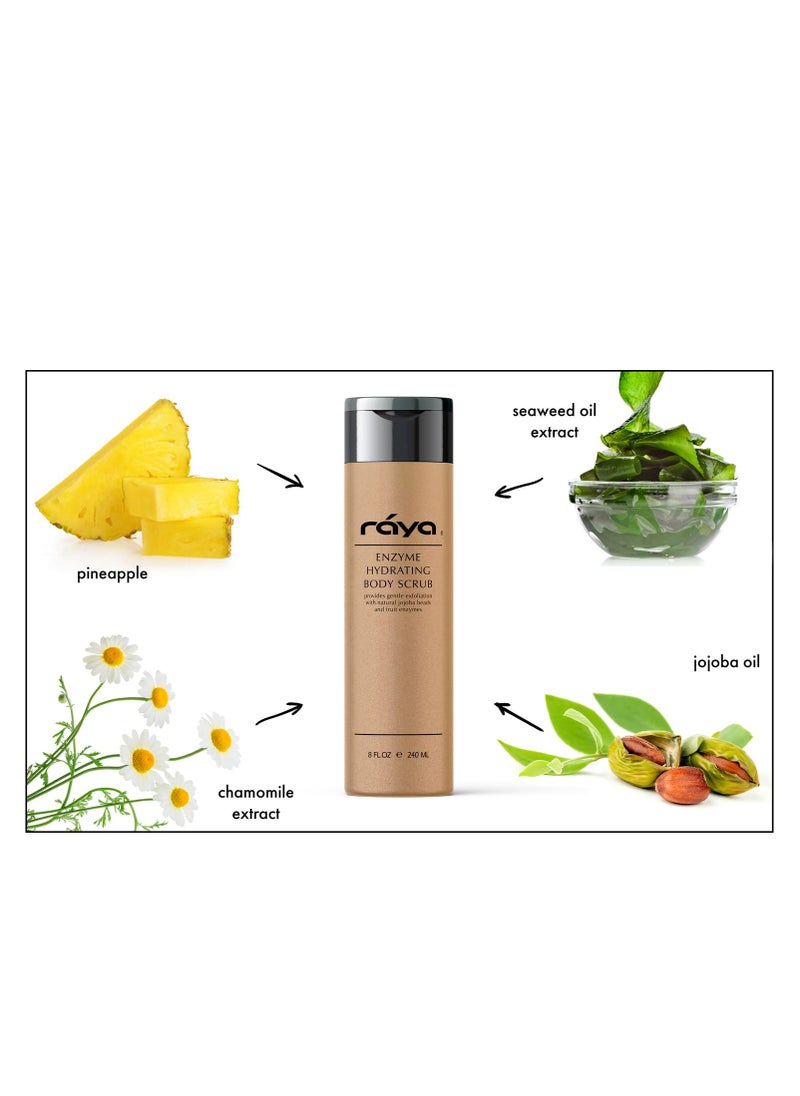 RAYA Enzyme Hydrating Body Scrub 8 oz Pineapple Scent (S-104) | Gentle and Exfoliating Body Scrub | Made with Seaweed, Jojoba Beads, and Fruit Enzymes - pzsku/Z88163E79046BDECEC6A2Z/45/_/1740059160/fa20ef00-07ce-4d10-8240-d1ddfeb6863a