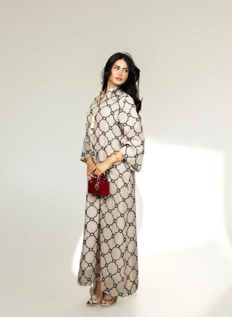 Bond Geometric Pattern Kaftan
