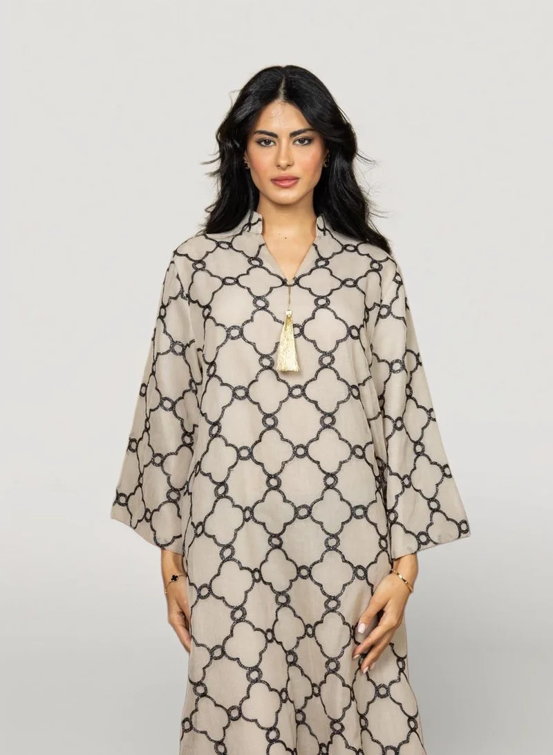 Bond  Geometric Pattern Kaftan for Women | Best Price UAE