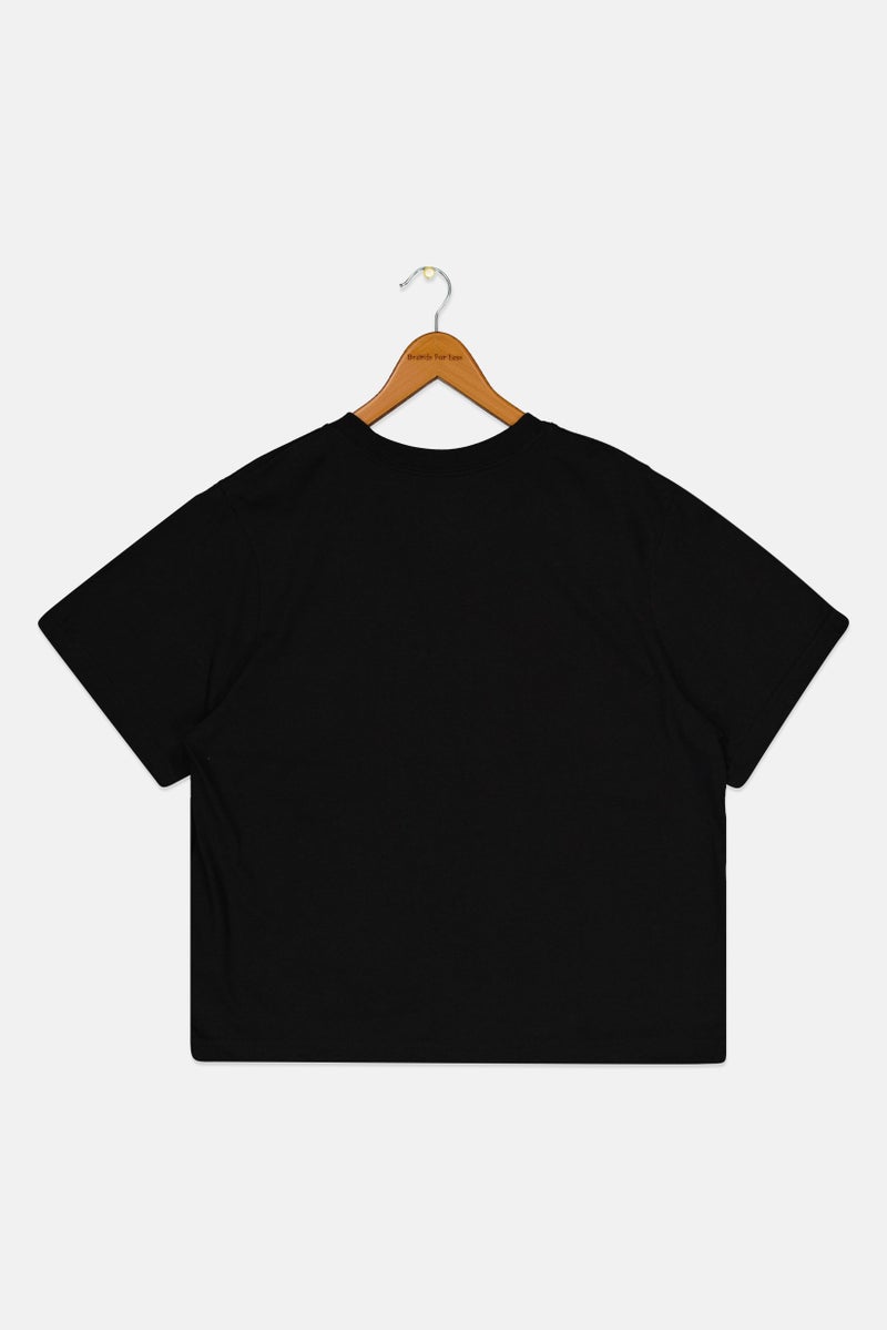 Nike Kids Girl Short Sleeves Training T-Shirt, Black - Image 2