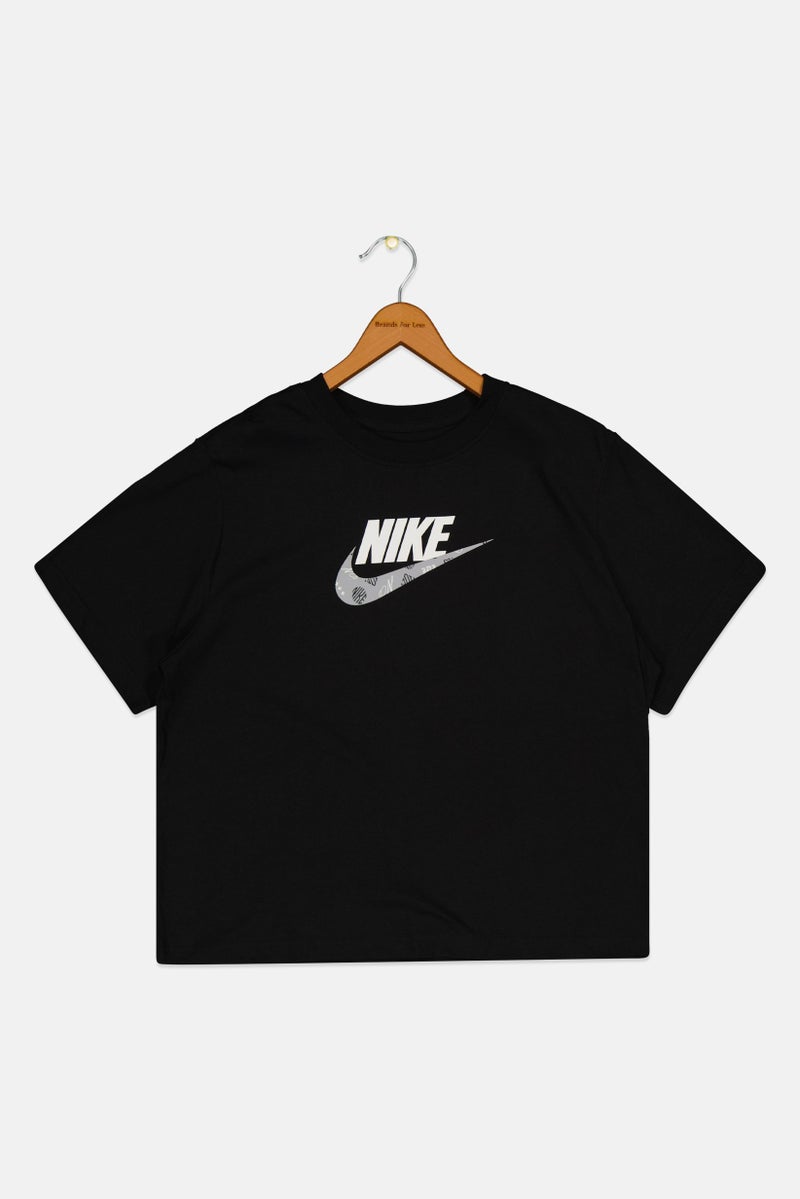 Nike Kids Girl Short Sleeves Training T-Shirt, Black - Image 1