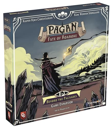 Capstone Games Pagan Fate of Roanoke Beyond The Palisades Expansion Pack Dueling Witch Hunter Asymmetrical Deduction Card Game Filled with Intrigue Mystery 2 Players 60 Mins - Image 1