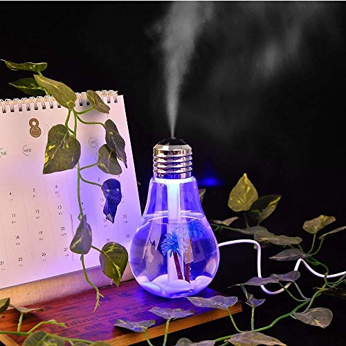 DeoDap Portable Bulb Air Spray Humidifier/Freshner, (Model: 1242_Bulb_Humidifier), Multicolour - Image 2