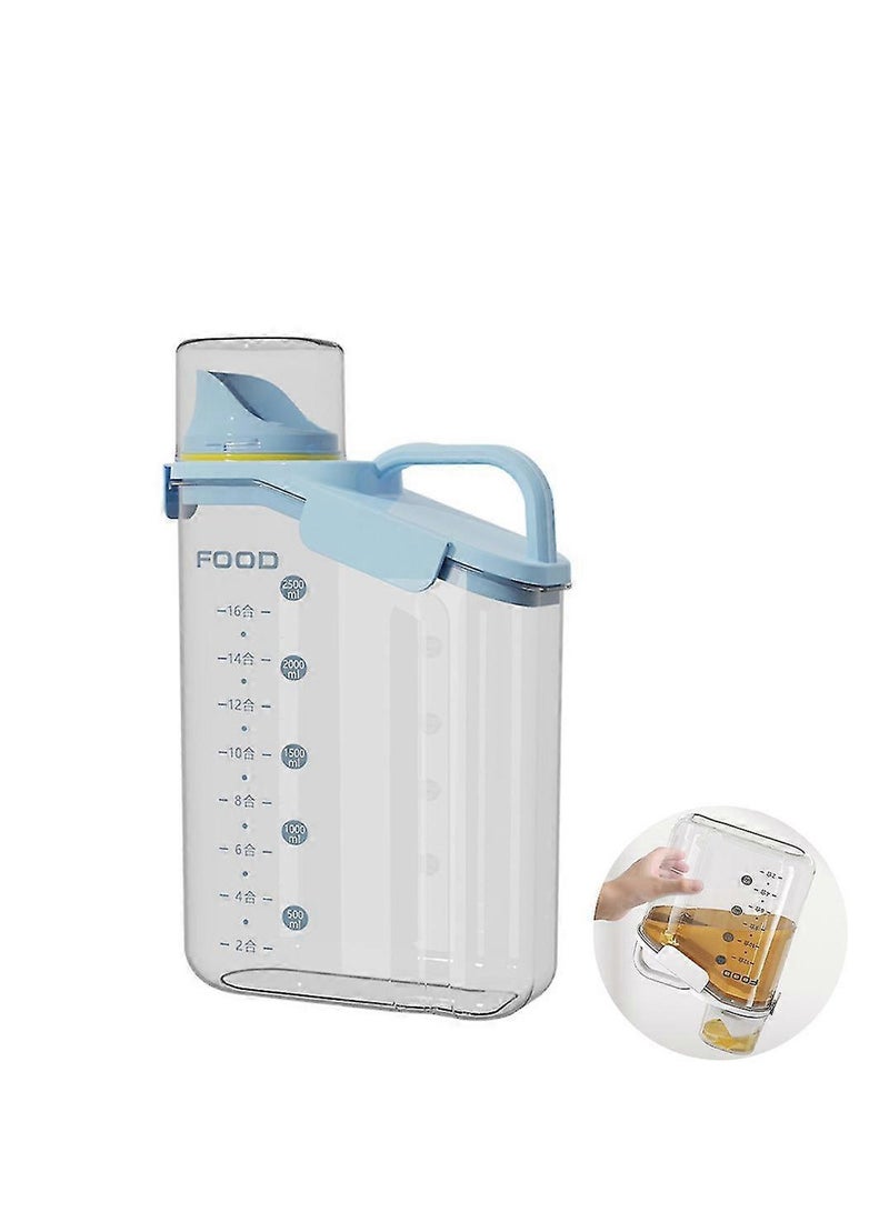 Sealed Pet Food Storage Container, Airtight Plastic Dog Food Storage Bucket With Measuring Cup And Handle Design - Image 2