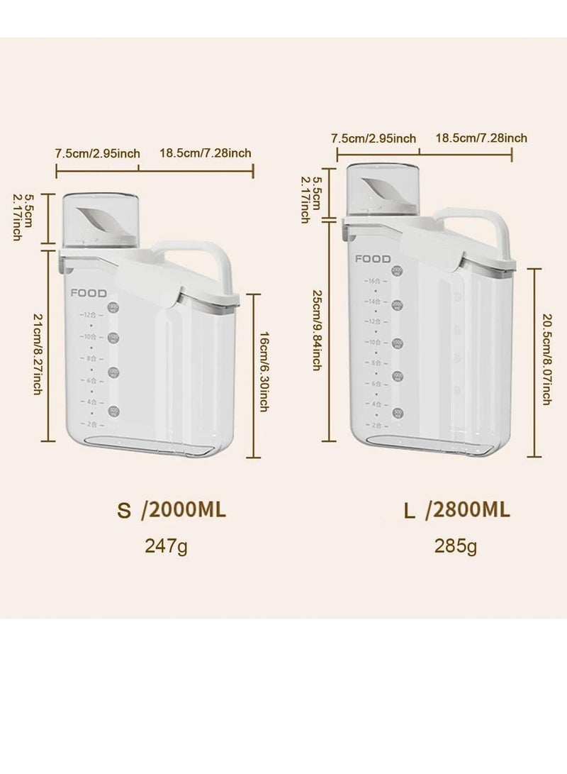 Sealed Pet Food Storage Container, Airtight Plastic Dog Food Storage Bucket With Measuring Cup And Handle Design - Image 4