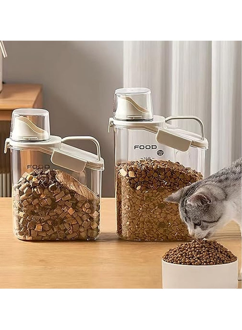 Sealed Pet Food Storage Container, Airtight Plastic Dog Food Storage Bucket With Measuring Cup And Handle Design - Image 5