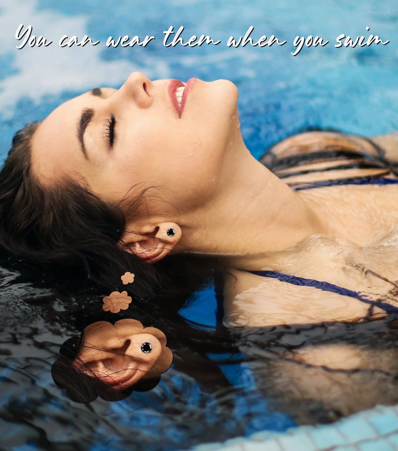 MJust Titanium Earrings for Women Men 20G Flat Back Earrings 2-5MM Cubic Zirconia Hypoallergenic Earrings for Sensitive Ears - Image 2