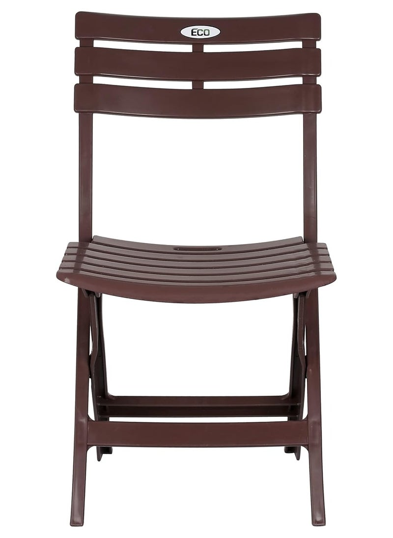 ESQUBE Folding Patio Outdoor Chair Brown Color  - Image 3