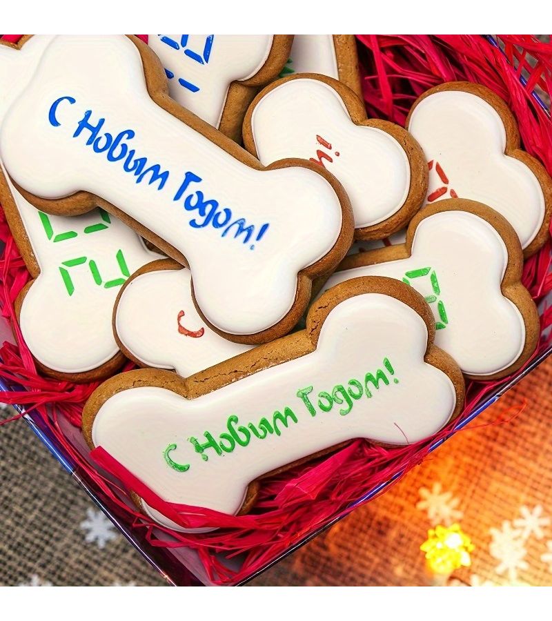 2pc Silvery Stainless Steel Cookie Cutter Set Dog Paw Bone Shape for Holiday Baking - Image 4