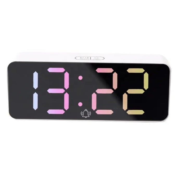 TABLE TOP DIGITAL ALARM CLOCK DIGITAL ALARM WITH DATE AND TEMPERATURE LCD DISPLAY SMART CLOCK FOR HOME OFFICE LIVING ROOM BEDROOM CLOCK WITH TEMPERATURE DISPLAY1PCS