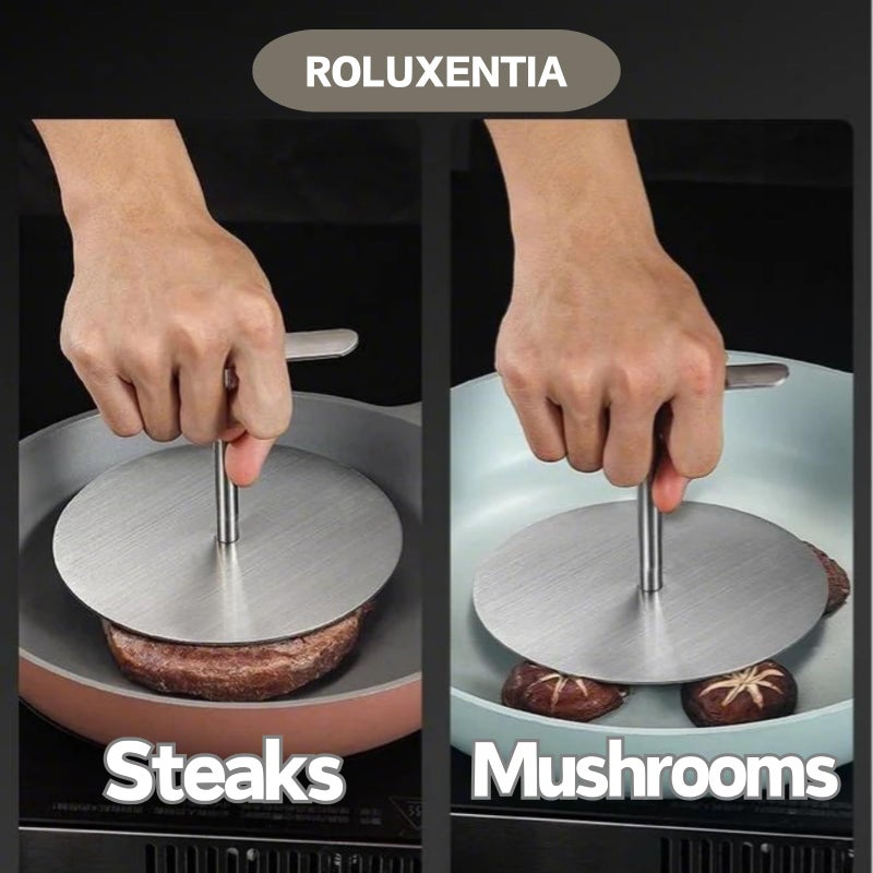 ROLUXENTIA Simple Tortilla Press Maker - 7 Inch Stainless Steel Steak Press, Mushroom Press, Multi-Functional Dough Press Quesadilla Maker, Roti Maker for Making Flour, Corn, Gluten-Free Tortillas - Image 3