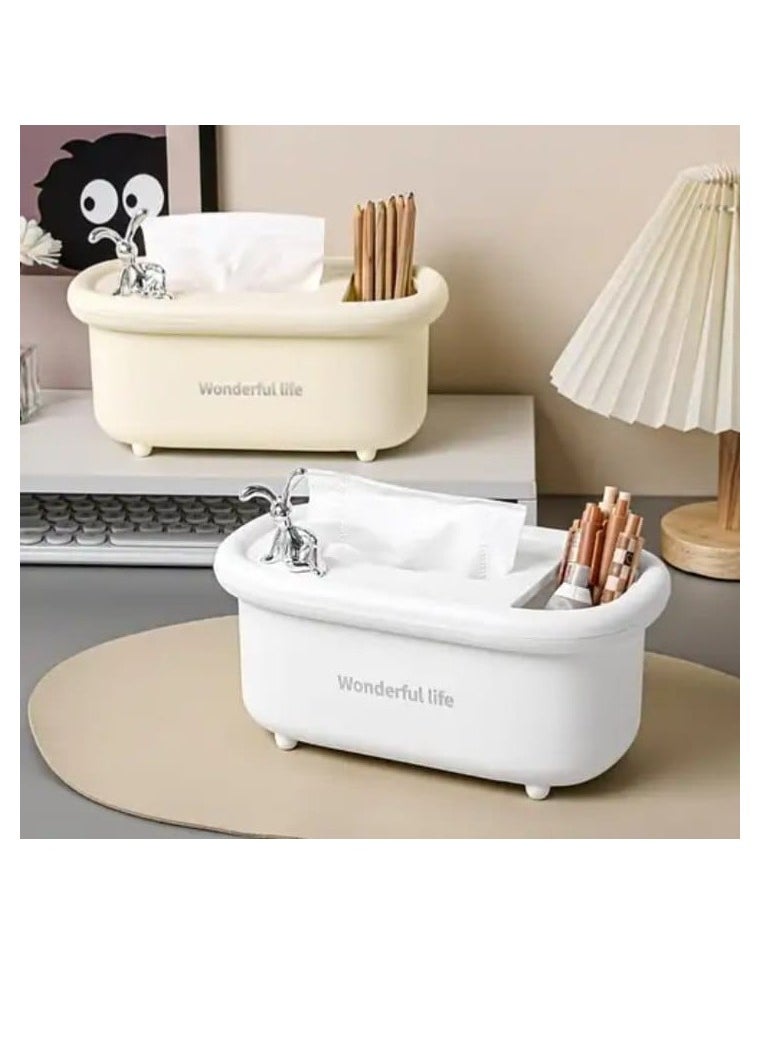 Generic Elegant Tissue Box with a Stylish Design – Perfect for Any Space, Equipped with a Zipper for Easy Use nng  - Image 1
