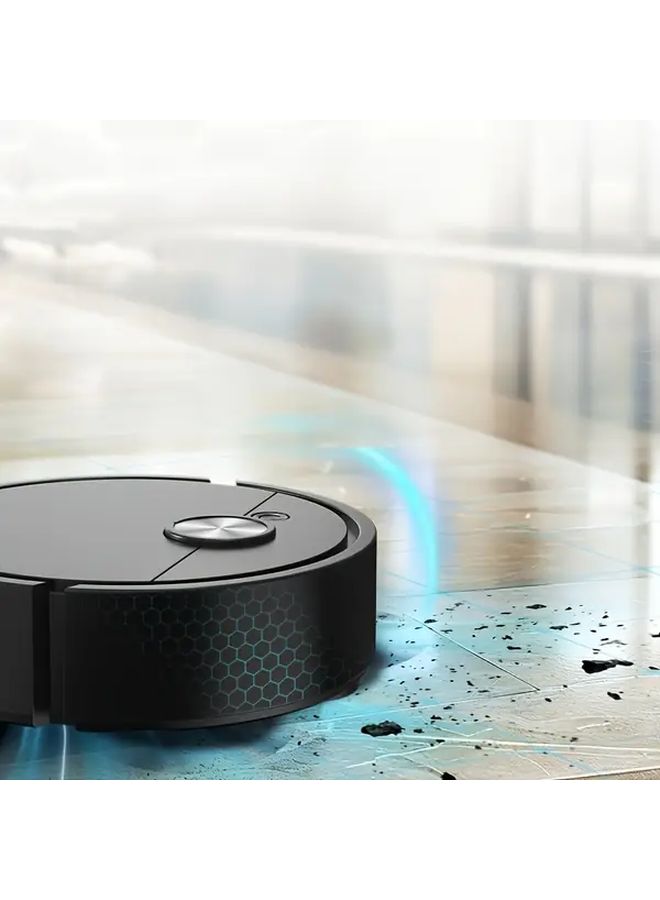 Ultra Thin Mini Robot Vacuum Cleaner Black USB Powered Compact Home Cleaner - Image 4