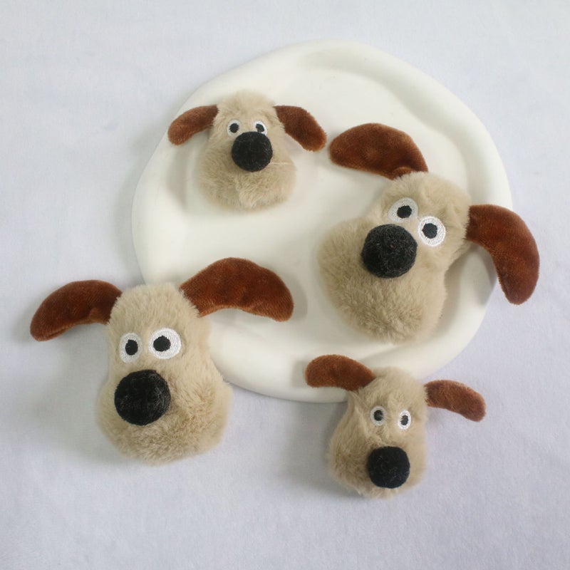 Cartoon Handdog Plush Doll Diy Brooch Keychain Doll Pendant Luggage Shoes Boots Hairpin Scarf Accessories - Image 3