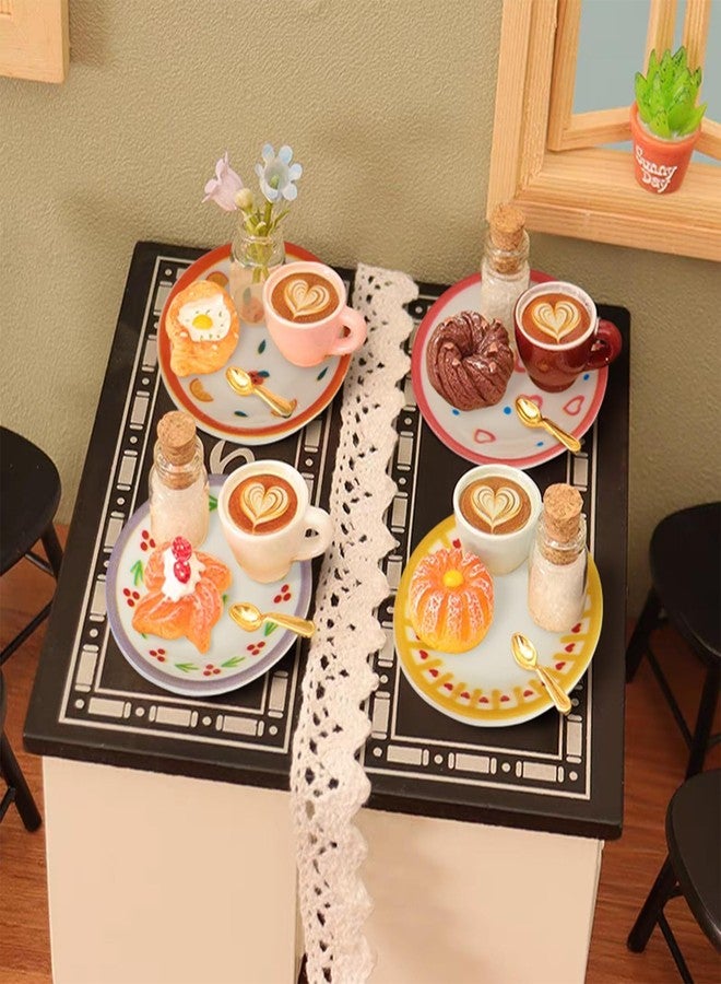 BB Beadthoven Beadthoven 10pcs Miniature Dollhouse Plates Mini Resin Food Dish Kitchen Plates Ornaments Tableware Miniature Things Figures for Micro Landscape Decorations Mini Garden Tea Party Crafts - Image 5