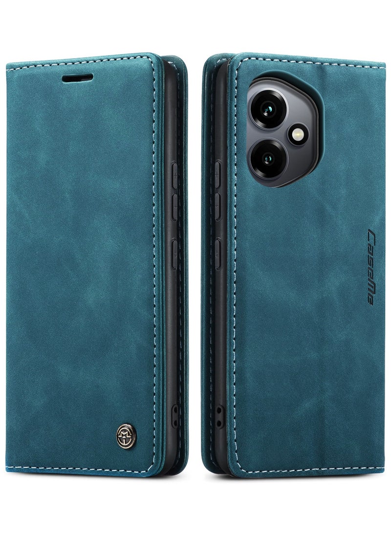 CaseMe Phone Case Luxury PU Leather Design 013 Flip Cover Card Slot Holder Cover For Honor 400  (Green) - Image 1