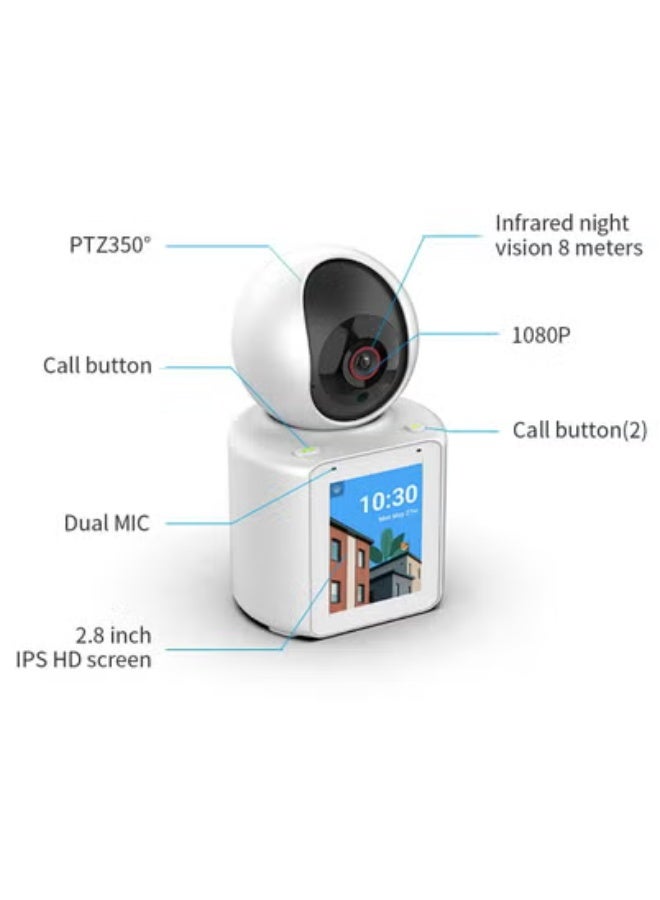 oem Indoor Rotating Camera for Elderly and Kids 4G WiFi Video Call Surveillance with Video Call Monitor - Image 4