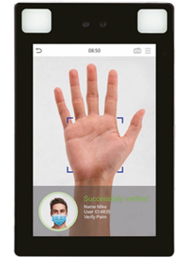 ZKTeco ProFace X P Facial & Palm Biometric Terminal, 30K Faces/5K Palms, 8" Touch, 0.3s Speed, IP68, Mask Detection, -30~60°C Access Control | ProFaceX-P - Image 1