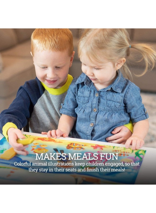 HomeWorthy Disposable Placemats For Baby Cute Animal Toddler Placemat That Sticks To Tables At Restaurants (Assorted 40 Pack With 3 Designs) - Image 4