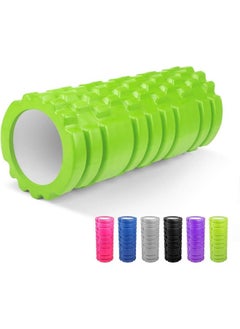 Generic Yoga Roller - Foam Roller, Fitness Foam Roller, Deep Muscle Roller and Lightweight Muscle Roller for Yoga and Pilates for Muscle Relaxation, Balance Exercise ( Multicolour )  - Image 1
