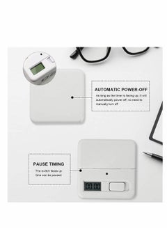 Y&D Cube Timer, Kitchen Timer Child Exercise Gravity Sensor Flip For Time Management And Countdown Settings, Student Learning (1 - 3 5 10 Minutes, White)  - Image 5