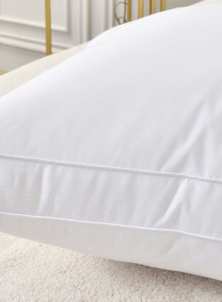 هاوس ون مخدة فندقية لاكشري من القطن 100% - أبيض - 70x50 سم - Image 2