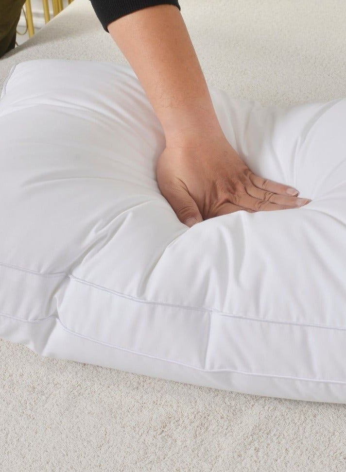 هاوس ون مخدة فندقية لاكشري من القطن 100% - أبيض - 70x50 سم - Image 4