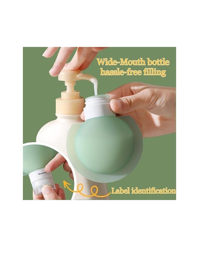 3 Pack Travel Bottles for Toiletries, Tsa Approved, Travel Size Containers, BPA Free Leakproof Refillable Liquid Containers for Shampoo, Body Lotion, Hair Conditioner (Pink+Green+Purple, 90ml) - Image 5