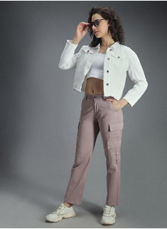 HIGH STAR Women Mauve Trousers  - Image 3