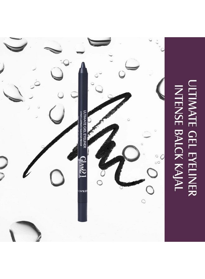 Glam 21 Glam21 Gel Eyeliner Long Lasting Kajal | Smudge Proof | Highly Pigmented | Intense Black With Matte Finish |Create Unlimited Looks|Glides Smoothly | Waterproof | 1.5 Gm - Image 2
