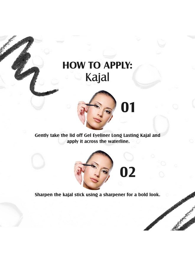 Glam 21 Glam21 Gel Eyeliner Long Lasting Kajal | Smudge Proof | Highly Pigmented | Intense Black With Matte Finish |Create Unlimited Looks|Glides Smoothly | Waterproof | 1.5 Gm - Image 5