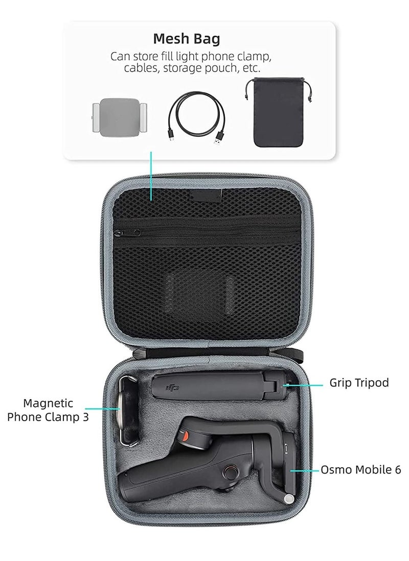 KASTWAVE - Portable Carrying Case, Shock-Proof Hard Case Storage Bag Compatible with DJI Osmo Mobile 6 Smartphone Gimbal Stabilizer - Image 1