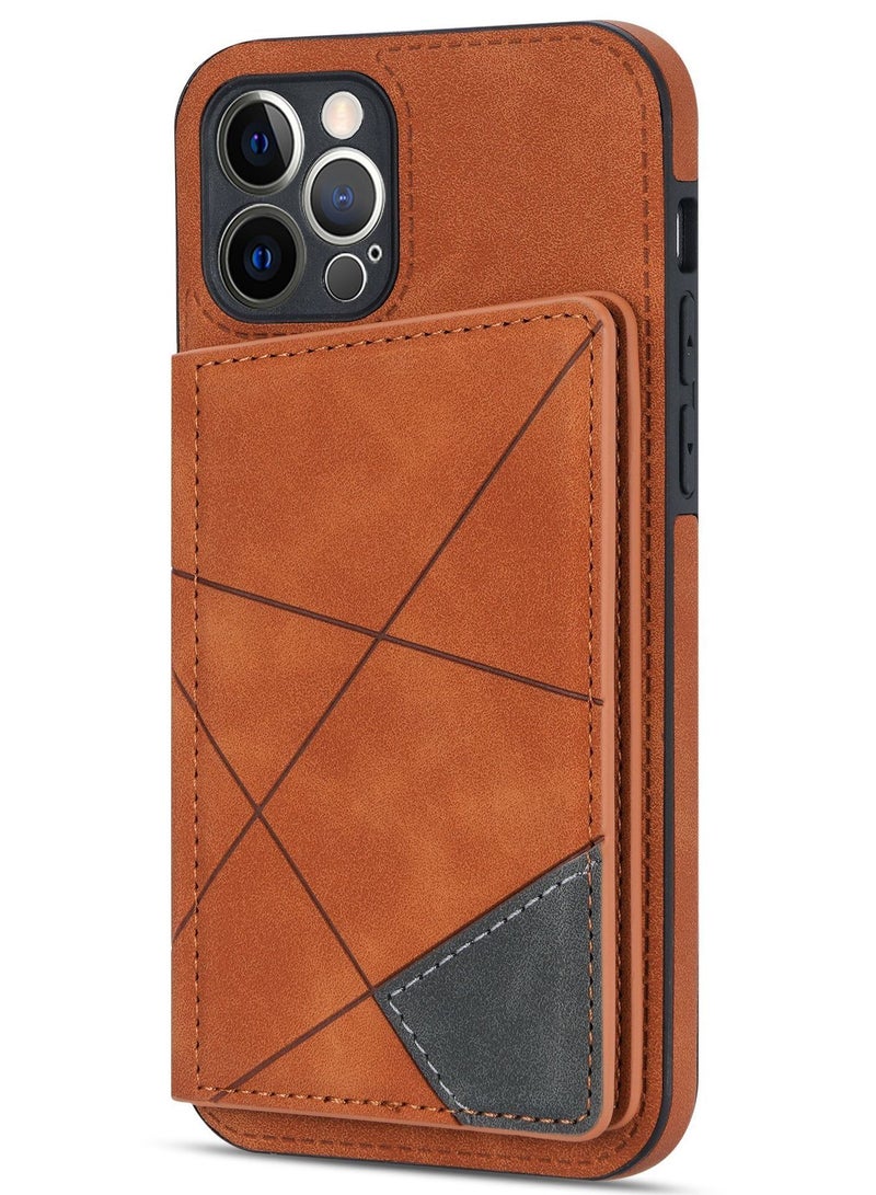 Loquat Suitable For IPhone Line Stitching Protective Cover Leather Case - Image 1