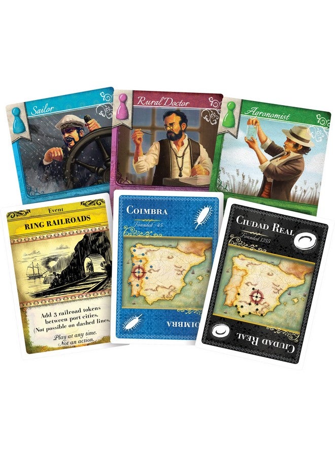 Z-Man Games Pandemic: Iberia - Historic Disease-Fighting Board Game - Cooperative Strategy Game for Adults and Kids, Ages 8+, 2-5 Players, 45 Minute Playtime, Made by Z-Man Games  - Image 2