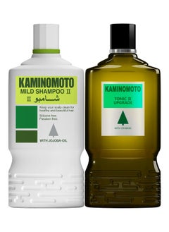 KAMINOMOTO Hair Tonic II 180 ml + Mild Shampoo 200 ml 
