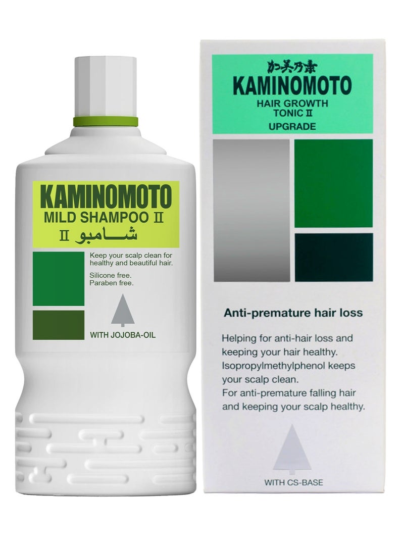 كامينوموتو مقوي نمو الشعر (تونيك الفضي) 180 مل +  شامبو 200 مل - Image 2