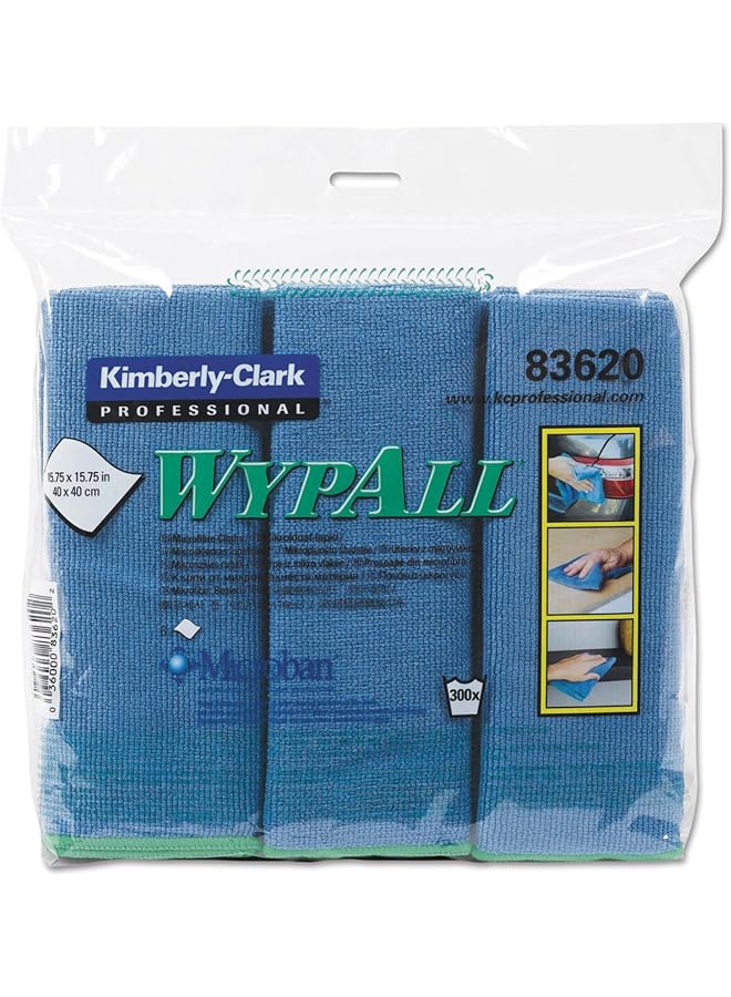 WypAll Wypall Microban Microfiber Cloth 6-Pieces Set, Blue - Image 1