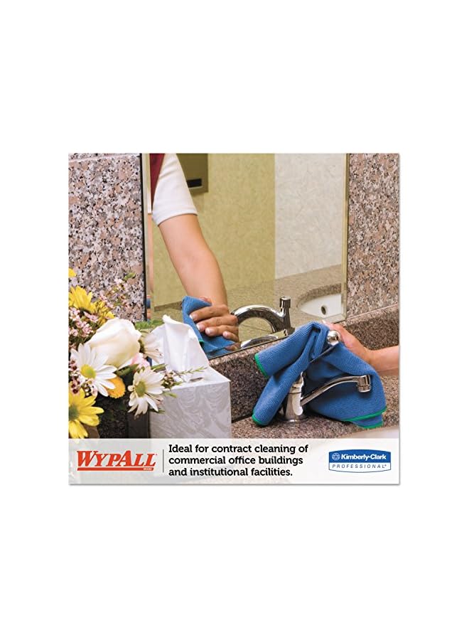 WypAll Wypall Microban Microfiber Cloth 6-Pieces Set, Blue - Image 4