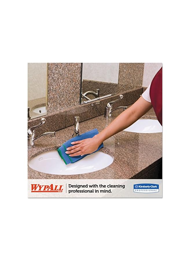 WypAll Wypall Microban Microfiber Cloth 6-Pieces Set, Blue - Image 2