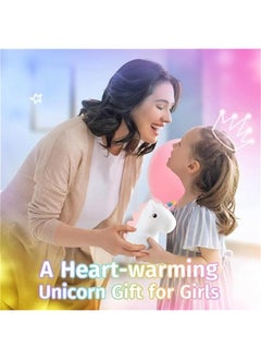 Gonice Unicorn Night Light for Girls Bedroom, Unicorns Gifts for Children's, Cute Night Lights for Kids Room, Squishy Silicone Nursery Lamp, LED Color Changing USB Rechargeable Baby Toddler Decor  - Image 4