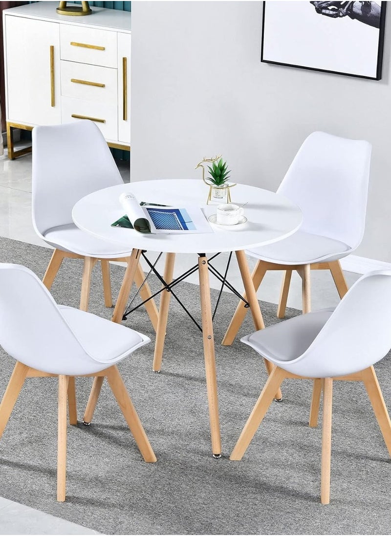 Generic Wooden Dining Table White/Beige  - Image 2