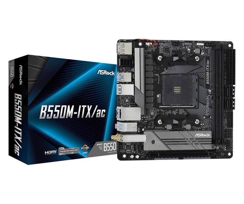 ASRock B550M-ITX/AC Supports 3rd Gen AMD AM4 Ryzen™ / Future AMD Ryzen™ Processors motherboard Mini ITX - Image 1