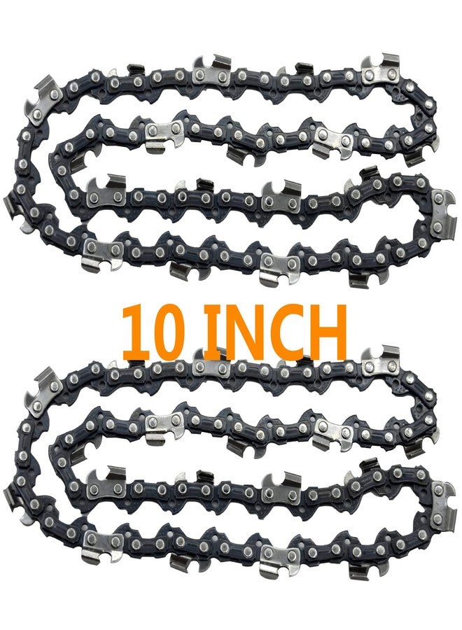 Fifchall 10 Inch Chainsaw Chain S40 3/8" LP Pitch .050" Gauge 40 Drive Links, 10-inch Replacement Chains Compatible with Remington, Greenwork, Sunjoe, Worx, Craftsman Pole Saw-2 Packs - Image 1