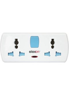 elexon ELEXON EL 7314 - T Socket Universal Extension Power Adapter, Wall Socket 4 Way Electrical Outlet Adaptor, 4 Pin Electric Sockets for Home, Office (White)  - Image 1