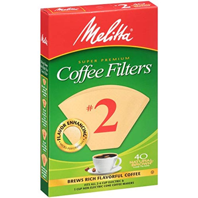 Melitta no 2 Cone Coffee Filters, Natural Brown, 40 Count - Image 5