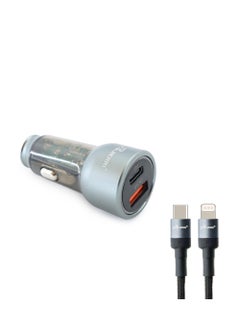 mpBLBERRI 43W PD Car Charger With USB-C to Lightning Cable  - Image 1