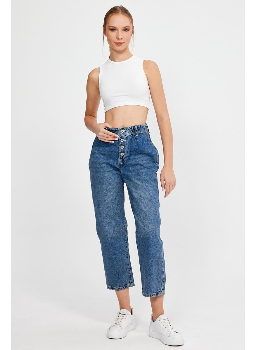 Alexander Gardi - Special Collection High Waist Culotte Jeans (Ag-1029) - Image 1