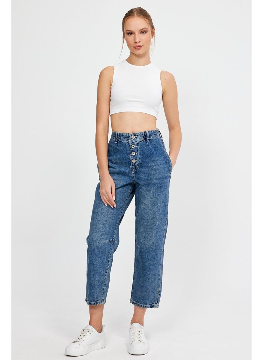 Alexander Gardi - Special Collection High Waist Culotte Jeans (Ag-1029) - Image 1
