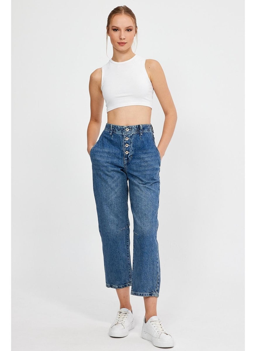 Alexander Gardi - Special Collection High Waist Culotte Jeans (Ag-1029) - Image 1